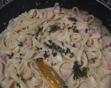 Foto langkah ke 6 dari resep Creamy Fettuccine.