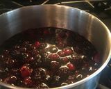 A picture of step 1 of Red Sangria Sorbet.