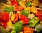 Hình bước làm 7 của món Gà Cung Bửu (Kung Pao Chicken)