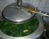 A picture of step 2 of Sarso ka saag makki ki roti(winter special).