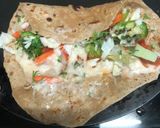 A picture of step 2 of Cheese spread frankie Roll.