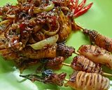 Foto langkah ke 10 dari resep Cumi bakar Teflon (pedas Manis).