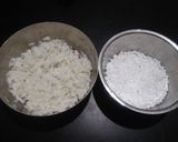 A picture of step 1 of Veg sago poha.