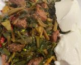 Foto langkah ke 4 dari resep Sautéed Purslane Meat Ball / Oseng oseng Krokot.