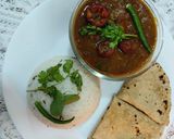 A picture of step 3 of Kidney beans/ Rajma with zeera rice.