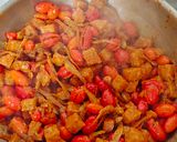 Foto langkah ke 5 dari resep Sambal Tempe Teri Kulit Melinjo.