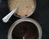 A picture of step 1 of Marigold biscuit cake.