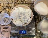 A picture of step 1 of Fruits Yogurt Cake - Bánh Noel.