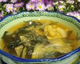Hình bước làm 3 của món Canh kim chi rong biển