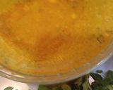 A picture of step 2 of Drumstick leaves healthy Adai Dosa (with full protein dals and idli rice with tomato chutney).