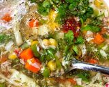 Hình bước làm 5 của món Soup Thịt Băm Trứng Gà