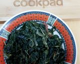 A picture of step 5 of Cholai ka saag (Amaranth loaves).