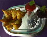 A picture of step 11 of Sabudana minty flavour samosa.