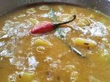 আলু দিয়ে মটর ডাল (aloo diye motor dal recipe in Bengali)