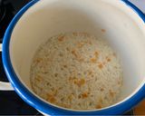Foto del passaggio 4 della ricetta Pilaf di scorze di clementina, gambi di carciofo e julienne di iceberg