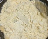 A picture of step 1 of Sooji besan laddo.