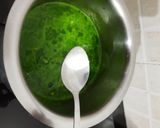 A picture of step 5 of Spinach corn soup.