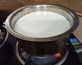 A picture of step 1 of Aval Payasam.