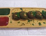 A picture of step 4 of Hara Bhara kabab.