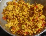 A picture of step 6 of Tofu bhurji.