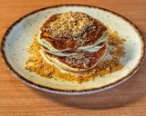 Φωτογραφία βήματος 7 της συνταγής Fluffy pancakes με σοκολάτα και μπισκότο τριμμένο