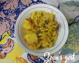 A picture of step 3 of Cabbage Aloo.