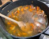 Une image de l'étape 14 de Lentilles vertes au lard, pommes fruits et carottes.