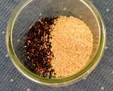 A picture of step 1 of Wheat Germ, Black rice, Foxnut Kheer/Pudding.