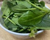 A picture of step 1 of Baby spinach chappathi.