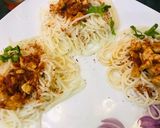 A picture of step 3 of Sautéed Spaghetti.