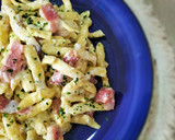 Foto del paso 4 de la receta: Spätzli con bacon y cremoso de pecorino