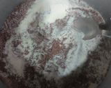 A picture of step 1 of Hershey's Chocolate pudding.