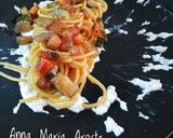 Foto del passaggio 1 della ricetta Spaghetti con Guanciale, zucchine e ricotta ❤️👩‍🍳
