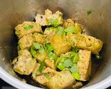 Hình bước làm 3 của món Chả chay kho rau răm