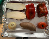 Foto del paso 1 de la receta: Verduras asadas con tomate y cebolla dulce - Receta de batch cooking