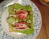 Foto langkah ke 3 dari resep 🍞Sandwich Roti Gandum🍅🥬🧀🍳.