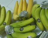A picture of step 1 of Banana aluminium foil.
