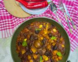 A picture of step 8 of Spicy Meatball and Potato Stew.