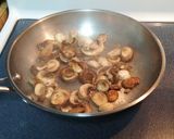 A picture of step 1 of Savory Chicken and Mushroom Crepe Filling.