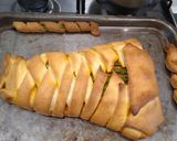 A picture of step 4 of Salmon wrap.