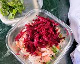 A picture of step 1 of Curd Veggie Salad.