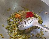 A picture of step 4 of Gavarachi Bhaji(Cluster beans Bhaji).