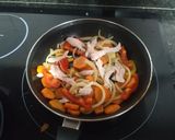 Foto del paso 1 de la receta: Verduras a la plancha con pollo asado y salsa de soja