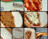 A picture of step 3 of Pizza quesadilla.