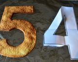 Une image de l'étape 4 de Number cakes : tendance 2018 !.