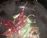 A picture of step 3 of Rajasthani khatti mithi kadhi.