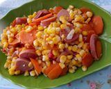 Foto langkah ke 5 dari resep Tumis jagung sosis.