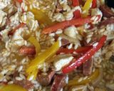 A picture of step 7 of Vickys Chorizo & Chicken Risotto, GF DF EF SF NF.