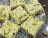 A picture of step 1 of Sweet paneer chikki.