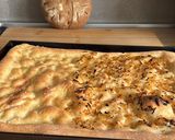 A picture of step 8 of Schiacciata with Sourdough Starter.